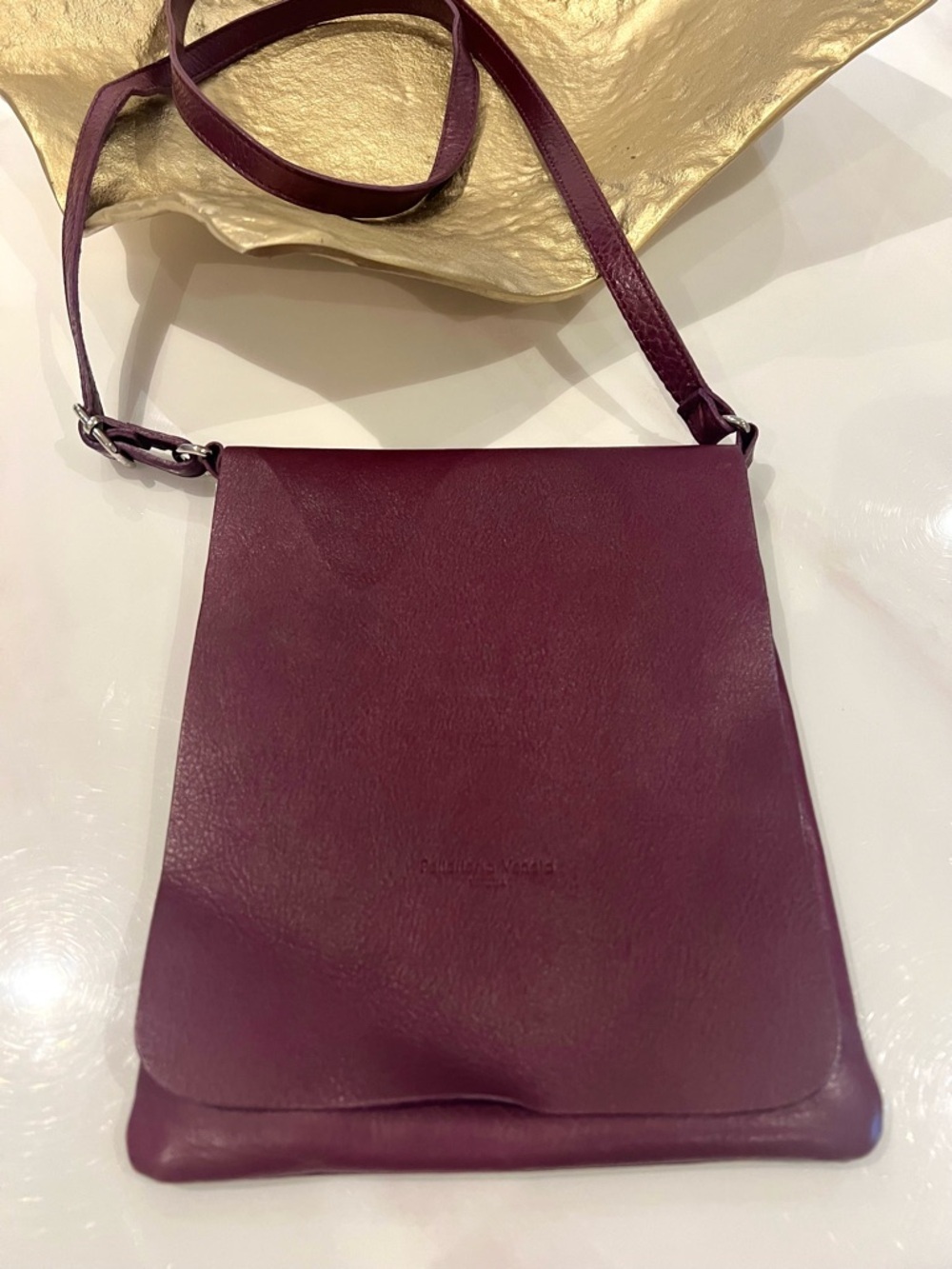 Made in Italy ๐ฎ๐นWomen's Burgundy Leather Crossbody Bag